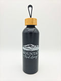 Recycled Aluminum Bottle With Bamboo Lid- 25 oz